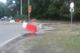 В Калининграде перекрыли часть улицы Карташева со стороны Балтийского шоссе