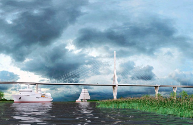 «В обход воды»: как мост через залив встроят в транспортную систему Калининграда