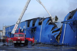 При пожаре на складе в Калининграде сгорело оборудование и оргтехника Сбербанка