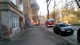 За день в Калининградской области горели вездеход и две легковушки (видео)