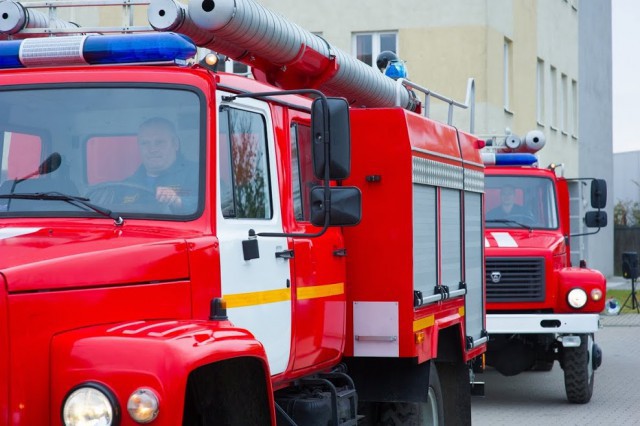 На стройплощадке поликлиники на Сельме в Калининграде произошёл пожар