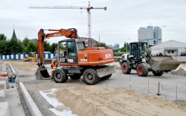 Подрядчик реконструкции Солнечного бульвара в Калининграде отстаёт от графика на две недели