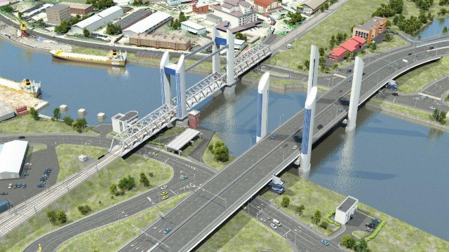 Эскиз будущих мостов через Преголю