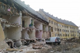 В Калининграде сносят дом довоенной постройки на улице Беговой