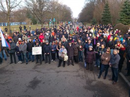 В Южном парке Калининграда прошёл антикризисный митинг
