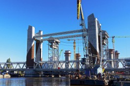 В Калининграде завершили строительство нового железнодорожного моста через Преголю (фото)