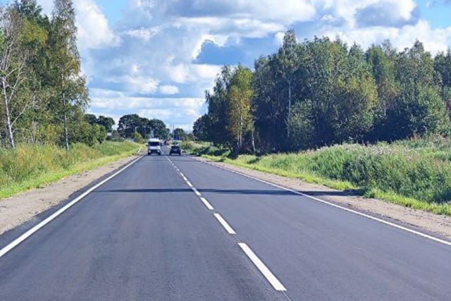 В Калининградской области открыли двустороннее движение по дороге между Донским и Приморьем
