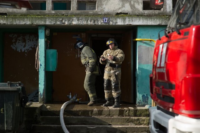 При пожаре на улице Тамбовской в Калининграде погибли двое мужчин