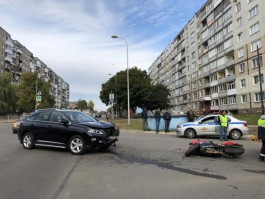 В Балтийске «Лексус» въехал в мотоцикл: пострадал 26-летний мужчина