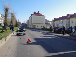 В Гвардейске после столкновения с «Мерседесом» пострадал мотоциклист