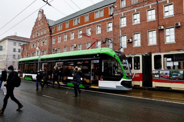 Новые трамваи «Корсар» планируют выпустить на линию в Калининграде 1 февраля