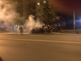 На ул. Невского в Калининграде сгорела «Киа Авелла» (фото) (фото)