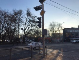 В центре Калининграда установили новый светофор