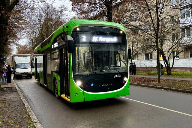 В Калининград привезли все 20 новых троллейбусов «Синара»