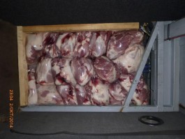 За месяц на границе с Калининградской областью изъяли более пяти тонн «запрещённого» мяса