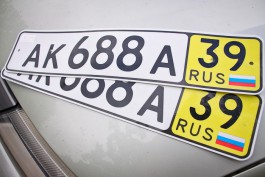 В Калининграде впервые возбудили уголовное дело за кражу госномеров с автомобиля