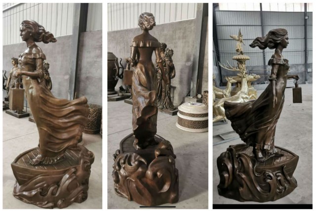 В Москве завершили работу над скульптурой «Бегущая по волнам», которую установят в Зеленоградске