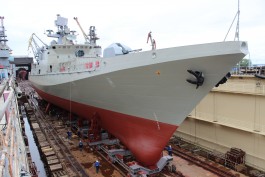 На заводе «Янтарь» спустили на воду новый корабль для ВМФ России