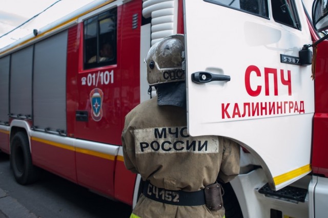 Пожарные локализовали возгорание на территории «Мираторга» в Калининграде