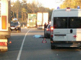 Очевидцы: На балтийской трассе в ДТП погиб мотоциклист (фото)