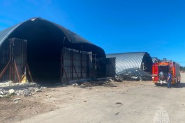 Под Черняховском снова горел ангар завода по производству картофеля фри