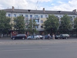 В центре Калининграда столкнулись четыре автомобиля