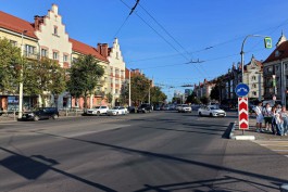 В Калининграде перенесли сроки обустройства выделенных полос на Ленинском проспекте