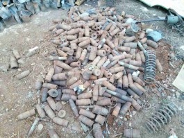 На базе приёма металлолома в Калининграде нашли фрагменты артиллерийских снарядов