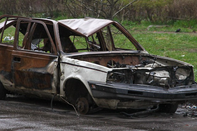 За ночь в Калининграде сгорели четыре автомобиля