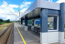 На улице Елизаветинской в Калининграде открыли новую железнодорожную остановку (фото)