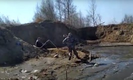 Под Зеленоградском полиция задержала четверых копателей янтаря: одному грозит уголовная ответственность (видео)