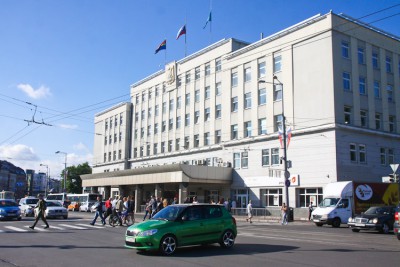 В кафе на площади Победы в Калининграде загорелась электрощитовая