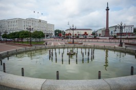На площади Победы в Калининграде отремонтируют фонтаны