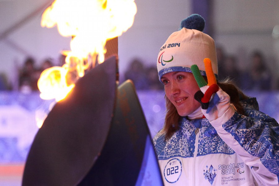«В третий раз»: как Калининград принял эстафету Паралимпийского огня (фото)