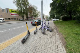 В 2025 году самокатчикам в Калининграде выписали почти две тысячи штрафов