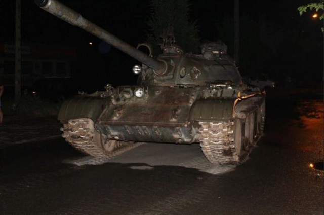 Пьяный житель Польши ездил по городу на советском танке