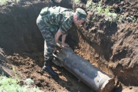 На Гурьевском водохранилище найдены 4 мины времен ВОВ