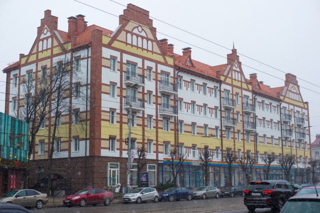 На Ленинском проспекте в Калининграде отключили от газа отремонтированный в ганзейском стиле дом