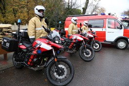 В Калининградской области появился отряд пожарных на мотоциклах БМВ