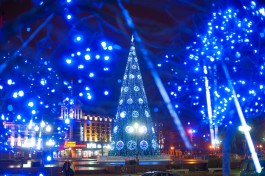 «Огни новогоднего города»: как ночью выглядит праздничный Калининград (фото)