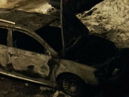 Ночью в Калининграде сгорел «Фольксваген»