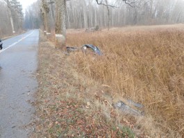 На трассе Советск — Гусев «Мерседес» врезался в дерево: погиб водитель
