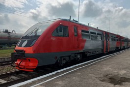 Из Немана впервые запустили пригородный поезд в Калининград 