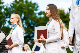 «Белые халаты, чёрные мантии»: в БФУ имени Канта вручили дипломы будущим медикам (фото)