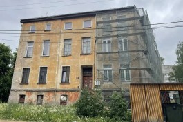 На улице Ломоносова в Советске восстанавливают исторический облик дома конца XIX века (фото)