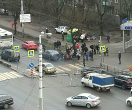 На Московском проспекте в Калининграде сбили двоих детей на пешеходном переходе 