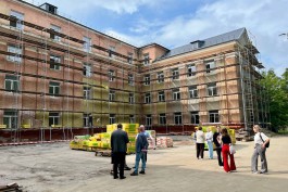 Капитальный ремонт школы на улице Карла Маркса в Калининграде выполнили на 60%