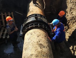 В Калининграде начали устанавливать итальянские системы капремонта водопроводов