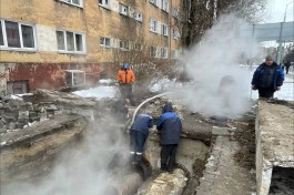 Часть Ленинградского района в Калининграде осталась без тепла и горячей воды из-за аварии на трубопроводе 