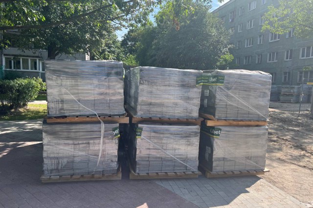 Благоустройство пешеходной зоны на улице Соммера в Калининграде завершат в ноябре